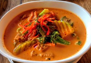 eggplant curry! at Green Elephant Vegetarian Bistro & Bar in Portsmouth