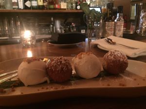 Fried Banana Dessert at Green Elephant Vegetarian Bistro & Bar in Portsmouth