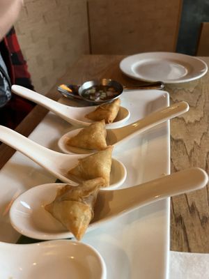 Samosas   at Green Elephant Vegetarian Bistro & Bar in Portsmouth
