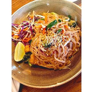 Pad Thai!! at Green Elephant Vegetarian Bistro & Bar in Portsmouth