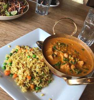 Tofu Tikka Masala at Green Elephant Vegetarian Bistro & Bar in Portsmouth