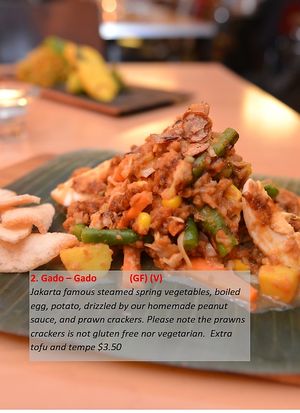 gado-gado ...picture taken from their menu at Monggo Restaurant in Mount Lawley
