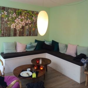 Cozy corner at s'Teeblatt in St Gallen