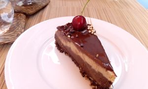 Raw vegan cake at "s'teeblatt". at s'Teeblatt in St Gallen