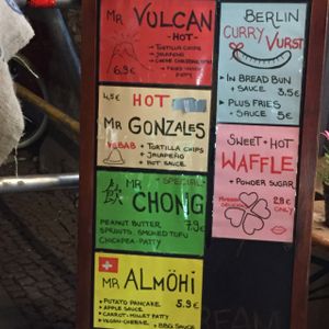 options at Mister Vegan in Berlin