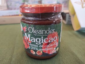 Vegan chocolate spread at Terra Viva in Espinho