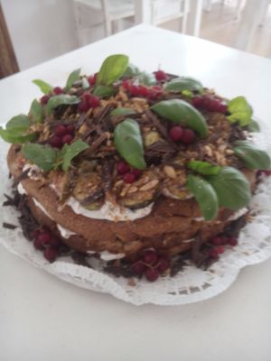 Veg cake at Terra Viva in Espinho