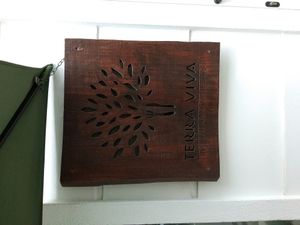 Sign of the restaurant at Terra Viva in Espinho