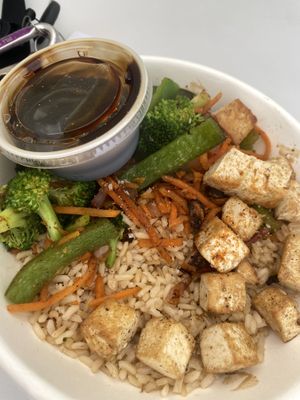 Teriyaki bowl with tofu  at SoFresh - Fowler Ave in Tampa