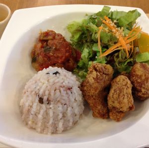 veggy karadon  at Sekai Cafe  in Tokyo