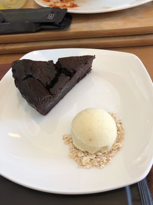 Chocolate soy cake  at Sekai Cafe  in Tokyo