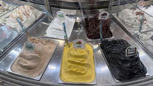 Not just fruit flavours and light options, too!  at Mirkoz Ice Cream in Sirmione