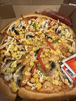 The only vegan pizza we have found in Jakarta!   at Bite n Chat in Jakarta