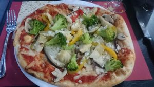 Vegan Pizza at Da Victoria in Liege