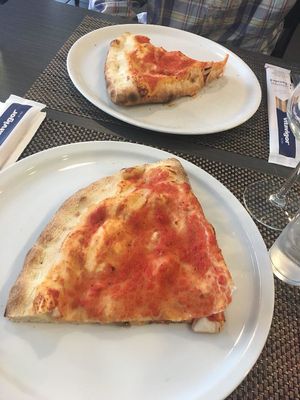 Shared Calzone at Da Victoria in Liege