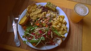 Delicious lunch on April 11th, 2016 at Trigais in Caxias Do Sul