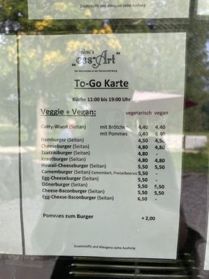 Menu  at nina's ess-Art in Immendingen
