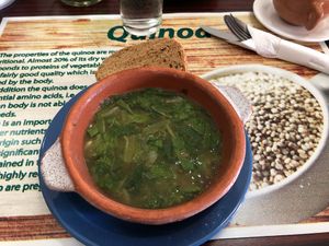 Delicious soup! at Green Food Service in Oranjestad