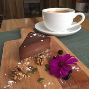 chocolate cake at Cloud Kitchen in Beijing