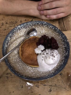 yuzu cheesecake (9,50€)  at Pura in Breitbrunn Am Chiemsee