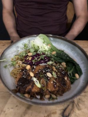 Katsu Tofu Bowl (~18€)  at Pura in Breitbrunn Am Chiemsee