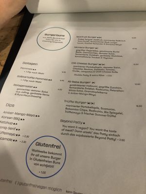 Burger options   at Pura in Breitbrunn Am Chiemsee