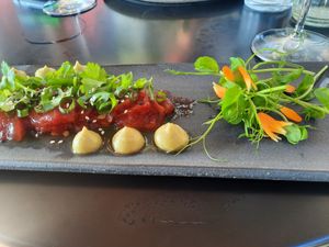 Watermelon starter 13,50€ at Pura in Breitbrunn Am Chiemsee