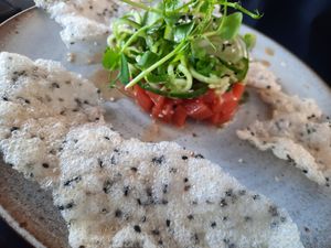 Fake Tuna Tatar 14,50€ at Pura in Breitbrunn Am Chiemsee