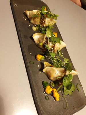 Starter: Waldpilz Dumpling at Pura in Breitbrunn Am Chiemsee