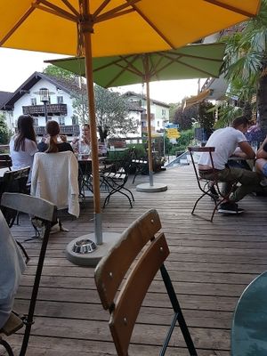 Nice terrace outside at Pura in Breitbrunn Am Chiemsee