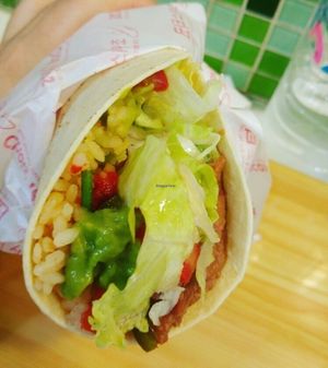 No cheese No cream burrito at Chois' Tacos Sinchon - 초이스타코 in Seoul