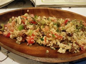 tabouleh at El Jardin de los Dragones in Murcia