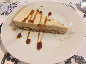 Marquise de limón (postre del menú del día) at El Jardin de los Dragones in Murcia