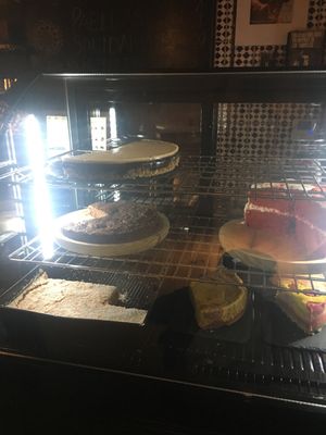 Cakes and brownie! at El Jardin de los Dragones in Murcia