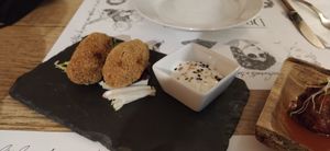 Croquetas at El Jardin de los Dragones in Murcia