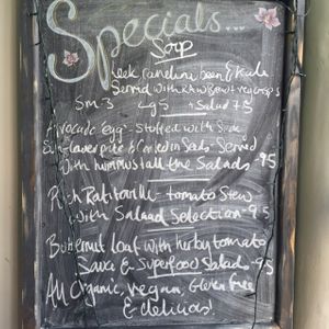 Sample of their daily specials.  at Asparagasm in Nailsworth