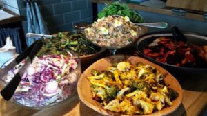 Salads at Asparagasm in Nailsworth