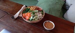 Tempeh gado gado salad at Broccoli Revolution - Sukhumvit Rd in Bangkok