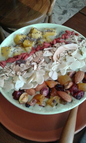 green smoothie bowl at Broccoli Revolution - Sukhumvit Rd in Bangkok