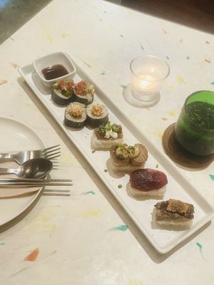 Shokun Platter - mushrooms, eggplants, avocado, ...  at Broccoli Revolution - Sukhumvit Rd in Bangkok