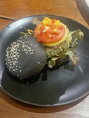 Signature broccoli burger  at Broccoli Revolution - Sukhumvit Rd in Bangkok