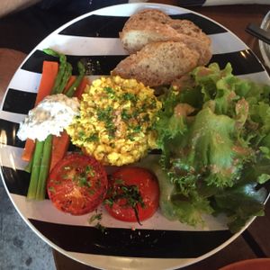 Scrambled tofu at Broccoli Revolution - Sukhumvit Rd in Bangkok