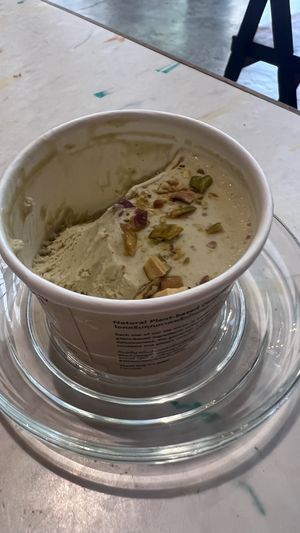 Pistachio ice cream 🫶🏻  at Broccoli Revolution - Sukhumvit Rd in Bangkok
