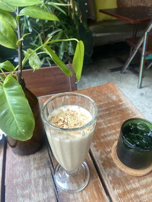 Peanut milk shake  at Broccoli Revolution - Sukhumvit Rd in Bangkok