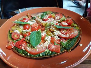 Pesto pizza at Broccoli Revolution - Sukhumvit Rd in Bangkok
