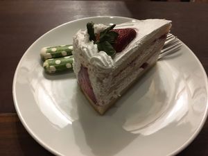 Strawberry shortcake  at Broccoli Revolution - Sukhumvit Rd in Bangkok