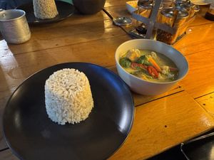 Green curry  at Broccoli Revolution - Sukhumvit Rd in Bangkok