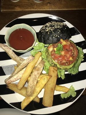 Burger  at Broccoli Revolution - Sukhumvit Rd in Bangkok