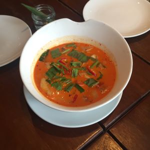 Soicy thaï soup  at Broccoli Revolution - Sukhumvit Rd in Bangkok