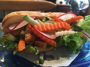 tempeh banh mi at Broccoli Revolution - Sukhumvit Rd in Bangkok